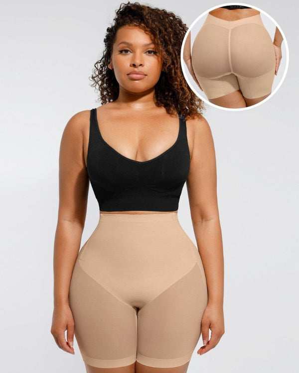Korta figurnära shorts
